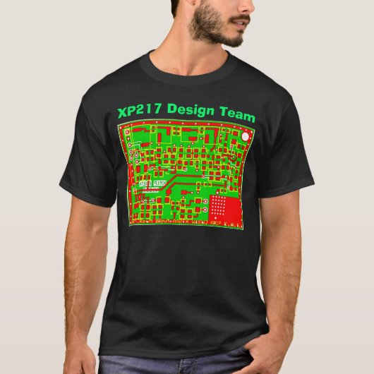 FlightModel, het Team van het Ontwerp van XP217 T-shirt (Voorkant)