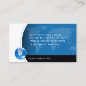 Fligt Rental | vliegbelasting Visitekaartje (Achterkant)