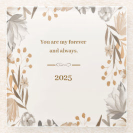 flikkering glazen onderzetter