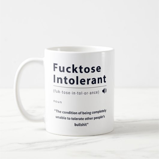 Fliktose Intolerante Grappige Koffiemok (Links)