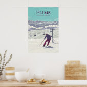 Flims Ski Resort Reisposter Poster (Keuken)