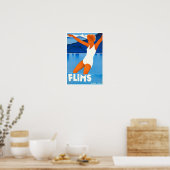 Flims Zwitserland vintage Poster (Keuken)