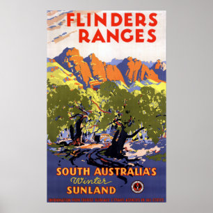 Flinders Ranges South Australia Winter Sun Poster
