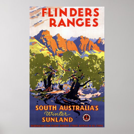  Flinders Ranges South Australia Winter Sun Poster (Voorkant)