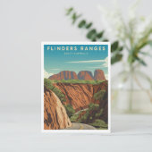 Flinders Ranges Zuid-Australië Vintage Briefkaart (Staand voorkant)