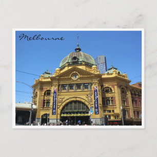 flinders st station groot briefkaart