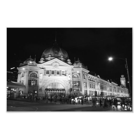 Flinders Station, Melbourne - 12 x 8 print Foto Afdruk (Voorkant)