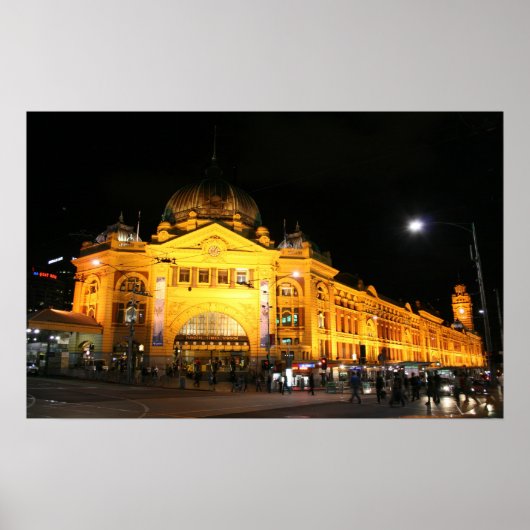 Flinders Station Melbourne Australië - Poster (Voorkant)