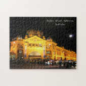 Flinders Street, Melbourne, Australië - Puzzle Legpuzzel (Horizontaal)