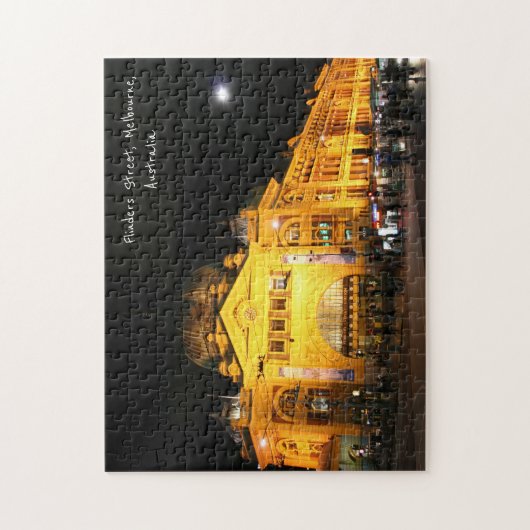 Flinders Street, Melbourne, Australië - Puzzle Legpuzzel (Verticaal)