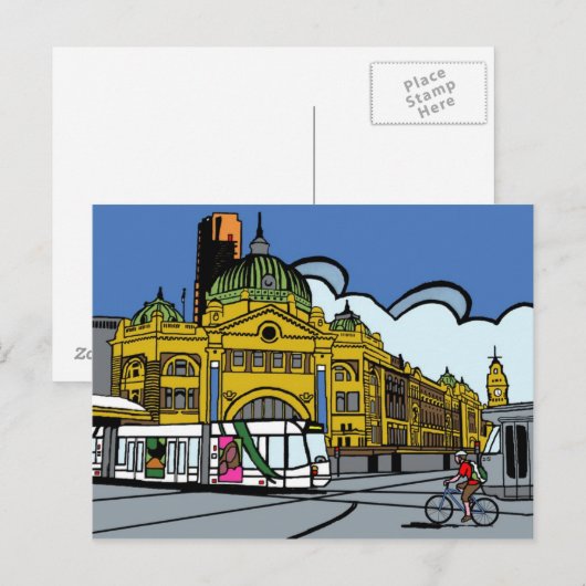 Flinders Street Station Briefkaart (Voorkant / Achterkant)