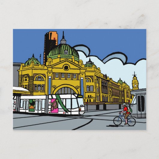 Flinders Street Station Briefkaart (Voorkant)