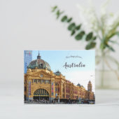 Flinders Street Station Melbourne Australië Briefkaart (Staand voorkant)