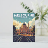 Flinders Street Station Melbourne Briefkaart (Staand voorkant)