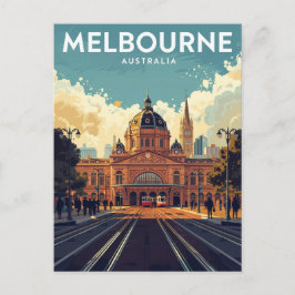 Flinders Street Station Melbourne Briefkaart