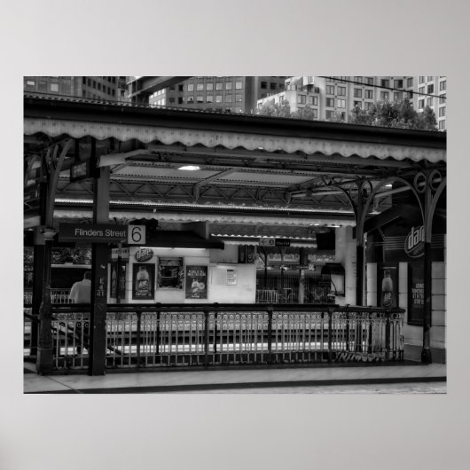 Flinders Street Station Platform Melbourne Poster (Voorkant)