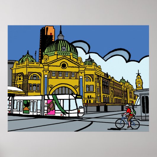 Flinders Street Station Poster (Voorkant)