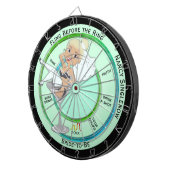 Fling before the Ring Bachelorette Party Blond Dartbord (Voorkant Rechts)