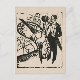 Fling Dancers, Kirchner Briefkaart