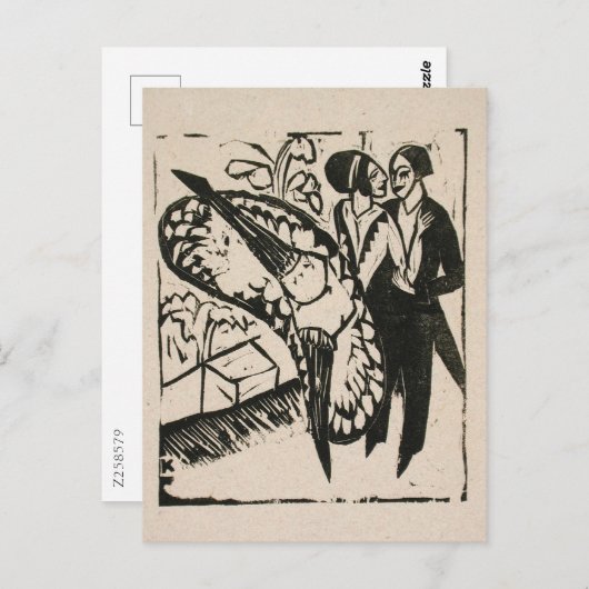 Fling Dancers, Kirchner Briefkaart (Voorkant / Achterkant)
