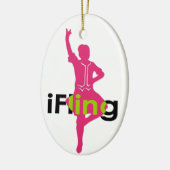 Fling Highland Dancer Keramisch Ornament (Links)