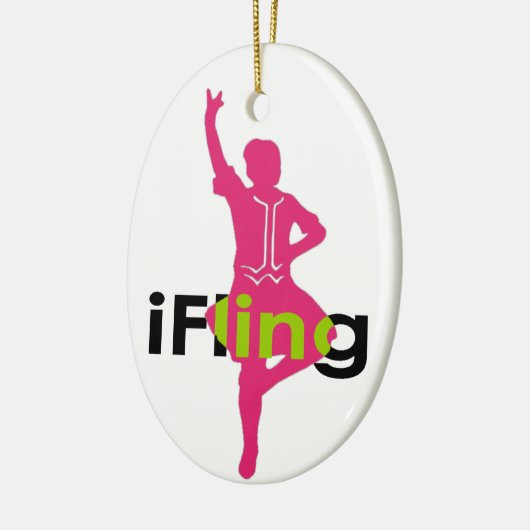Fling Highland Dancer Keramisch Ornament (Links)
