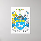Flinn Family Crest Canvas Afdruk (Voorkant)