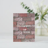 Flint Bricks Briefkaart (Staand voorkant)