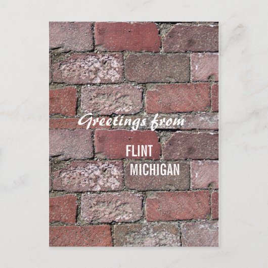 Flint Bricks Briefkaart (Voorkant)