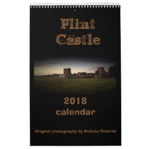 Flint castle North Wales kalender 2018