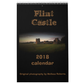 Flint castle North Wales kalender 2018