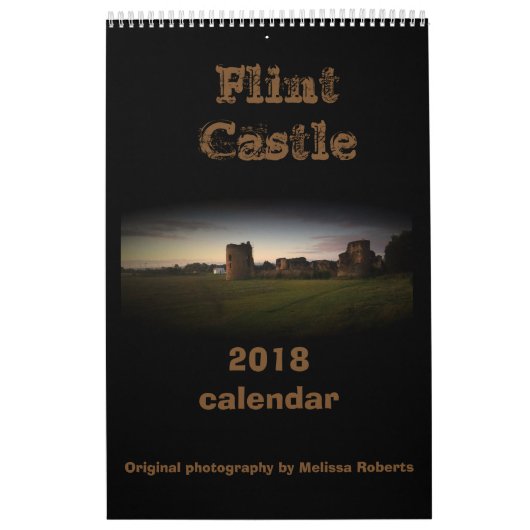 Flint castle North Wales kalender 2018 (Hoes)