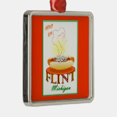 FLINT CONEY eilandversiering Metalen Ornament (Rechts)
