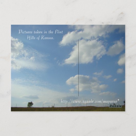 Flint Hills in Summer Briefkaart (Achterkant)