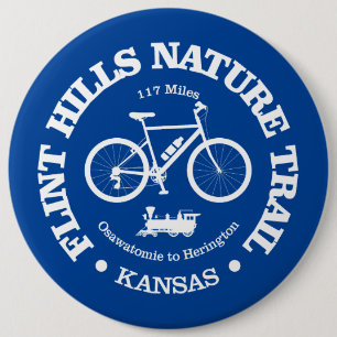 Flint Hills Natuur Trail (fietsen) Ronde Button 6,0 Cm