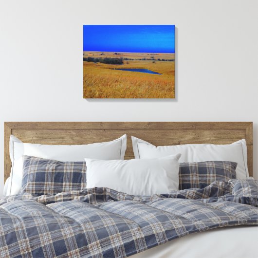 Flint HIlls of Kansas Canvas Print (Insitu (Slaapkamer))