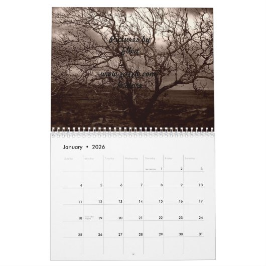 Flint Hills of Kansas Kalender (Jan 2026)