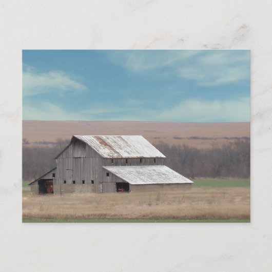 Flint Hills-schuur Briefkaart (Voorkant)