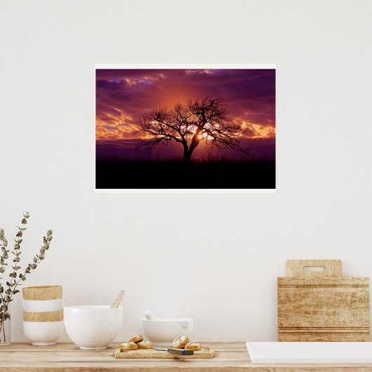 Flint Hills Sunset Poster (Keuken)