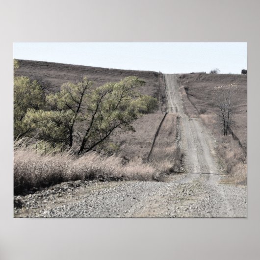 Flint Hills Winter Scène Poster (Voorkant)
