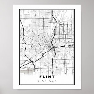Flint Kaart Poster