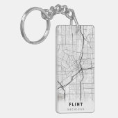 Flint Kaart Sleutelhanger (Voorkant Links)