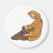 Flint Knapping Magneet (Voorkant)