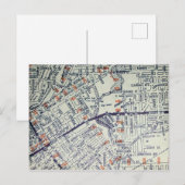 Flint, MI  kaart (Voorkant / Achterkant)