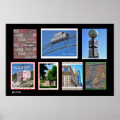 Flint Michigan Landmarks II Poster (Voorkant)