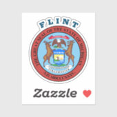 Flint - MICHIGAN Sticker (Vel)