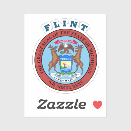 Flint - MICHIGAN Sticker (Vel)
