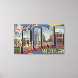 Flint, MichiganLarge Letter ScenesFlint, MI 2 Canvas Afdruk
