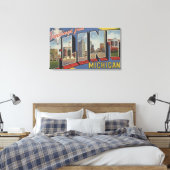 Flint, MichiganLarge Letter ScenesFlint, MI 2 Canvas Afdruk (Insitu (Slaapkamer))