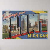 Flint, MichiganLarge Letter ScenesFlint, MI 2 Poster (Voorkant)